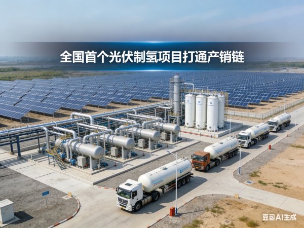 全国首个光伏制氢万吨级项目打通产销链, 直供多省