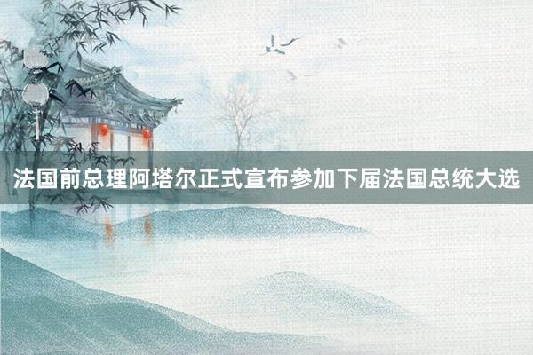 法国前总理阿塔尔正式宣布参加下届法国总统大选