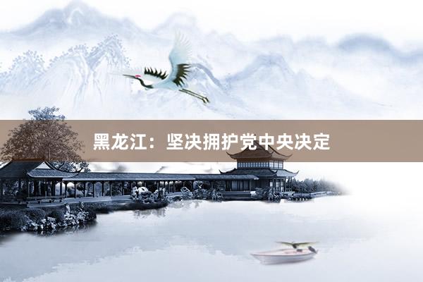 黑龙江：坚决拥护党中央决定