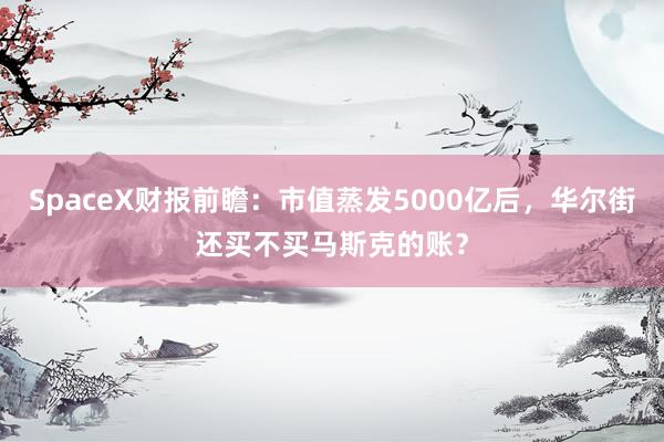 SpaceX财报前瞻：市值蒸发5000亿后，华尔街还买不买马斯克的账？