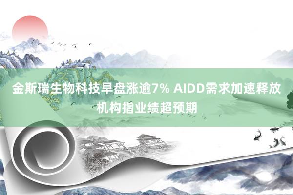 金斯瑞生物科技早盘涨逾7% AIDD需求加速释放机构指业绩超预期