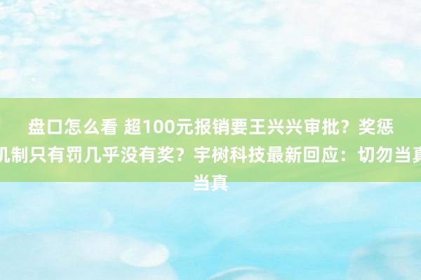 盘口怎么看 超100元报销要王兴兴审批？奖惩机制只有罚几乎没有奖？宇树科技最新回应：切勿当真
